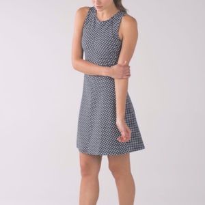 Lululemon 🦄 &Go ‘Til Dawn Dress Deep Dive Black/White Sz 6